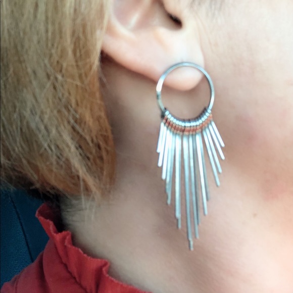 Jewelry - Beautiful Stud Earrings with Metal Accents